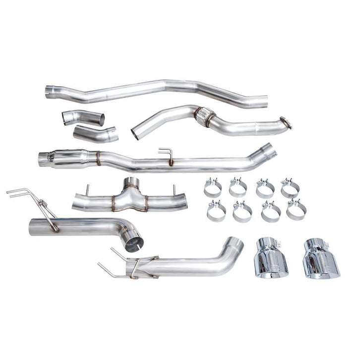AWE Track Edition Exhaust for FE1 Civic Si/DE4 Acura Integra- Chrome Silver Tips