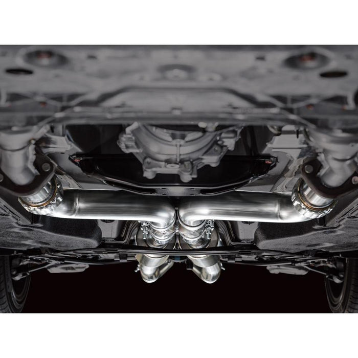 AWE Track Edition Exhaust for Nissan Z - Chrome Silver Tips
