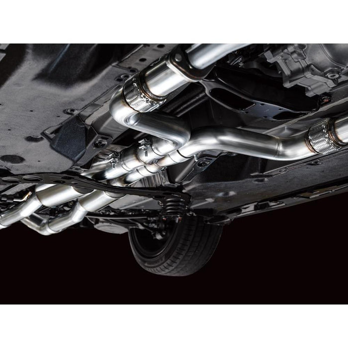 AWE Track Edition Exhaust for Nissan Z - Chrome Silver Tips