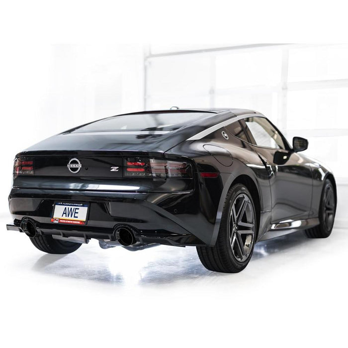 AWE Touring Edition Exhaust for Nissan Z - Diamond Black Tips