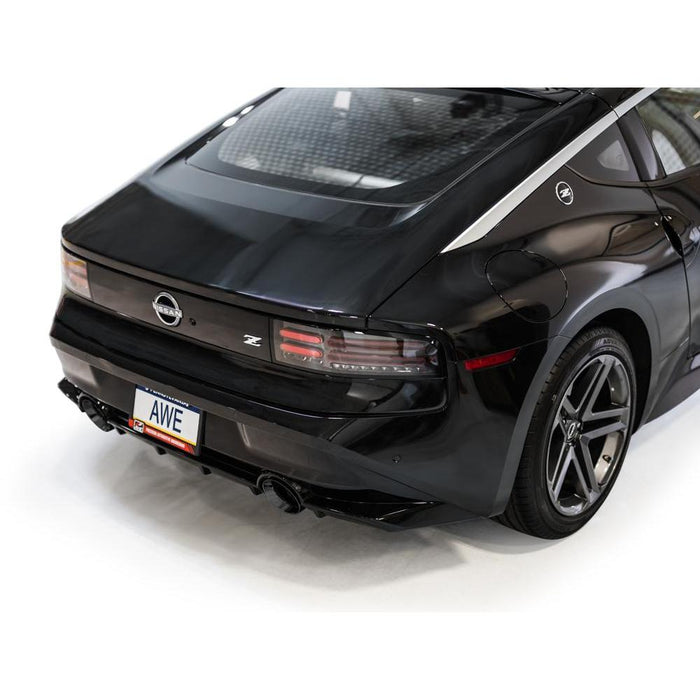 AWE Track Edition Exhaust for Nissan Z - Diamond Black Tips