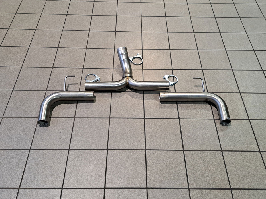 Alfa Romeo Giulia Veloce - Rear silencer delete No Tips