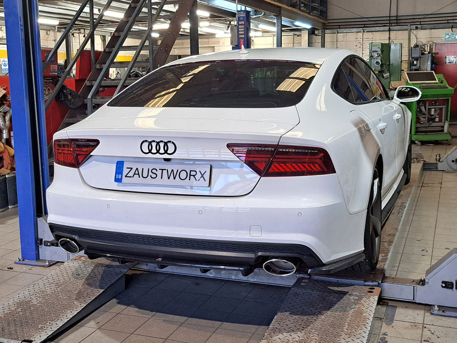 Audi A7 3.0TFSi Quattro Rear Silencer Deletes - Harrys Euro