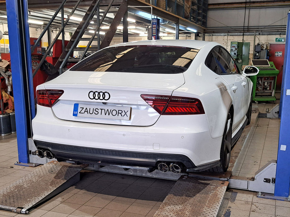 Audi A7 3.0TFSi Quattro Rear Silencer Deletes - Harrys Euro