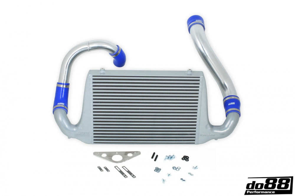 FMIC SAAB 900 Turbo 1987-1993, Blue hoses