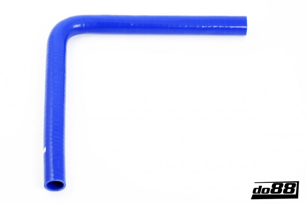 Silicone Hose Blue 90 degree long leg 1,5'' (38mm) - Harrys Euro