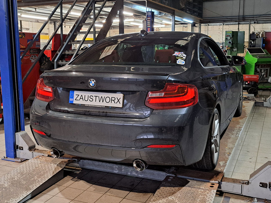 BMW 220d B47 - M240i Style Twin Exit Exhaust Conversion - Harrys Euro