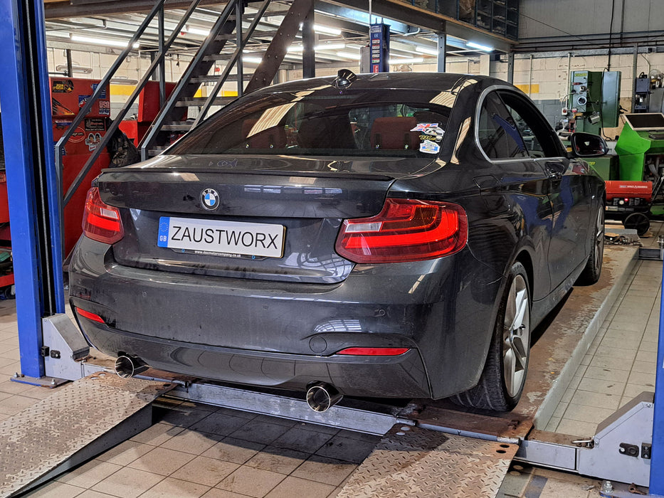 BMW 220d B47 - M240i Style Twin Exit Exhaust Conversion - Harrys Euro