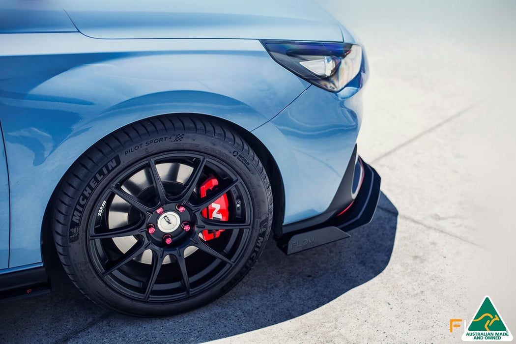 i30N Fastback PD Front Lip Splitter & Reinforcement Brackets-Flow Designs