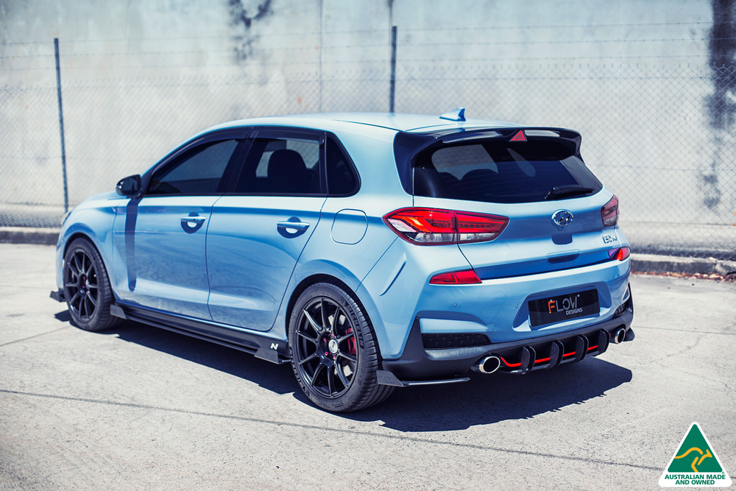 i30N Hatch PD (2018-2020) Side Skirt Splitter Winglets (Pair)-Flow Designs