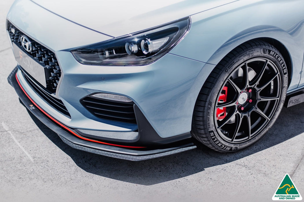 i30N Fastback PD Front Lip Splitter & Reinforcement Brackets-Flow Designs