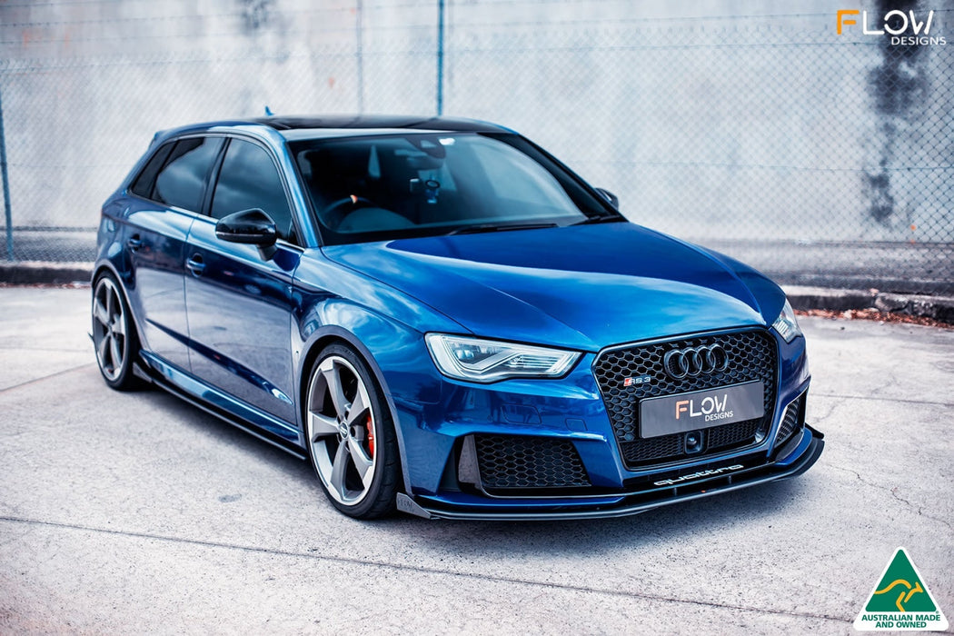 RS3 8V Sportback (Pre-Facelift) Side Skirt Splitter Winglets (Pair)-Flow Designs