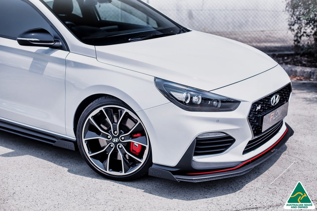 i30N Fastback PD Front Lip Splitter & Reinforcement Brackets-Flow Designs