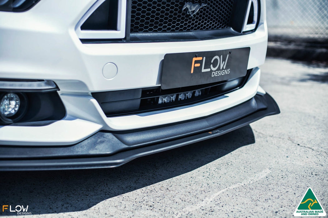 GT Mustang S550 FM Front Lip Splitter Extensions (Pair)-Flow Designs