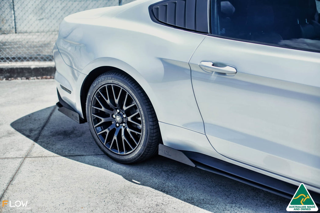 GT Mustang S550 FM Side Skirt Splitter Winglets (Pair)-Flow Designs