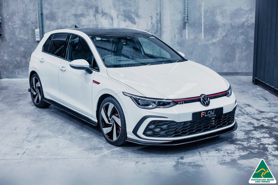 MK8 Golf GTI Front Lip Splitter Extensions (Pair)-Flow Designs