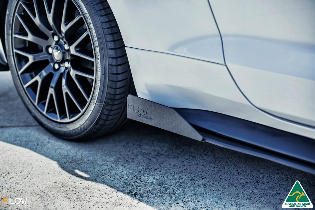 GT Mustang S550 FM Side Skirt Splitter Winglets (Pair)-Flow Designs