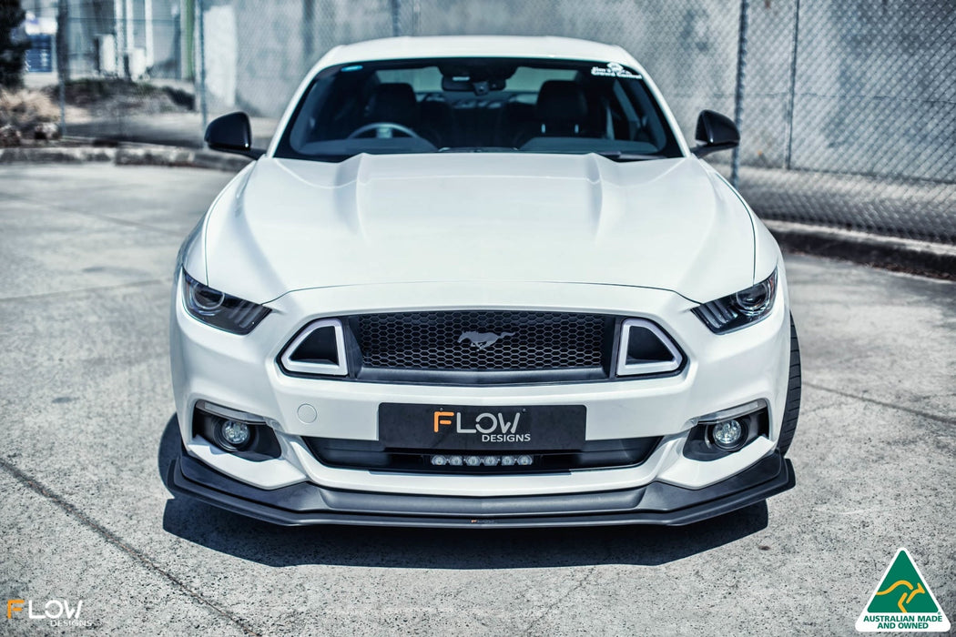 GT Mustang S550 FM Front Lip Splitter Extensions (Pair)-Flow Designs