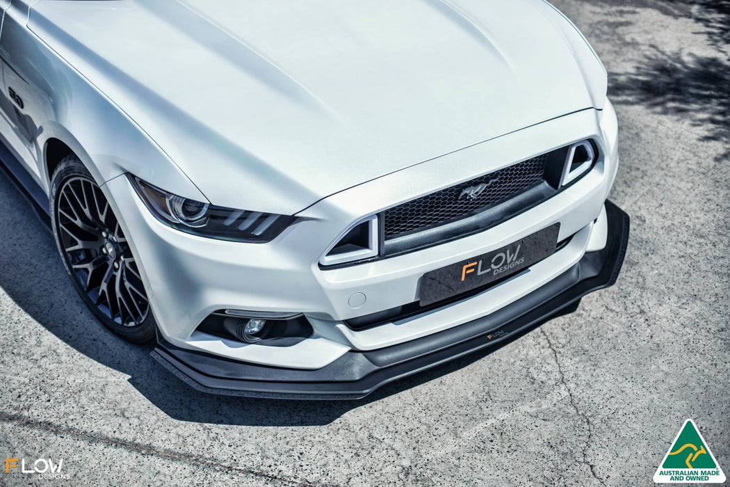 GT Mustang S550 FM Front Lip Splitter Extensions (Pair)-Flow Designs