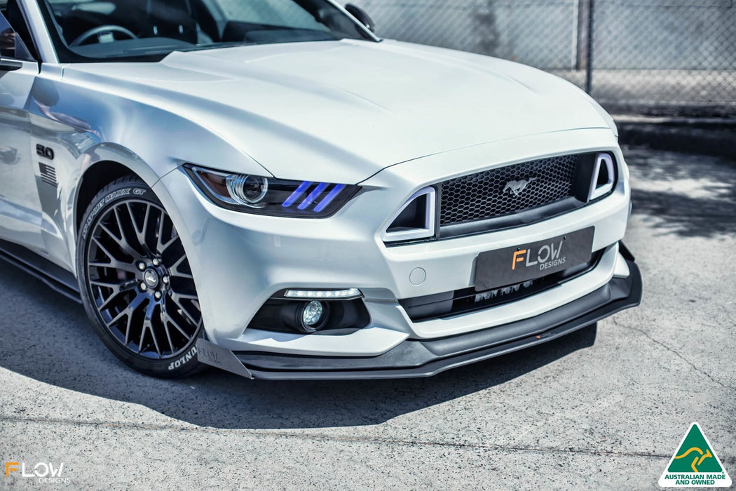 GT Mustang S550 FM Front Splitter Winglets (Pair)-Flow Designs