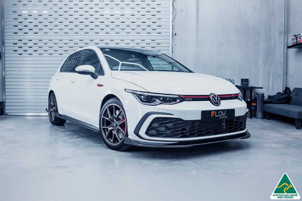 MK8 Golf GTI Front Lip Splitter Extensions (Pair)-Flow Designs