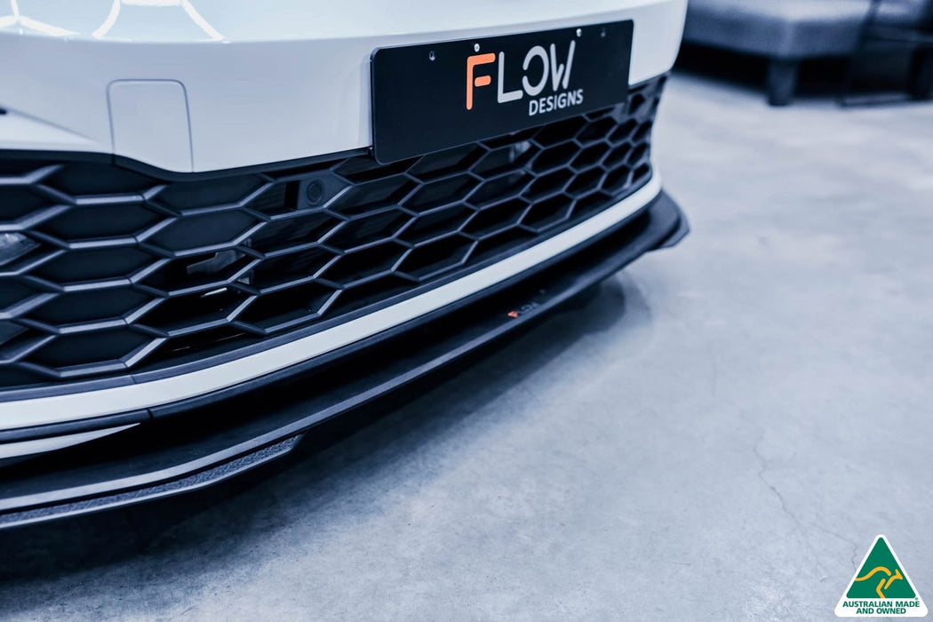 MK8 Golf GTI Front Lip Splitter Extensions (Pair)-Flow Designs