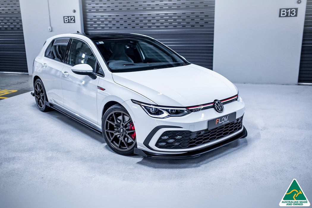 MK8 Golf GTI Front Lip Splitter Winglets (Pair)-Flow Designs