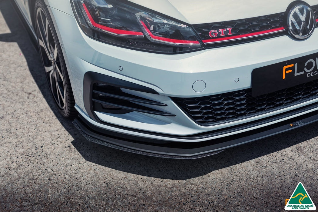 MK7.5 Golf GTI Front Lip Splitter Extensions (Pair)-Flow Designs