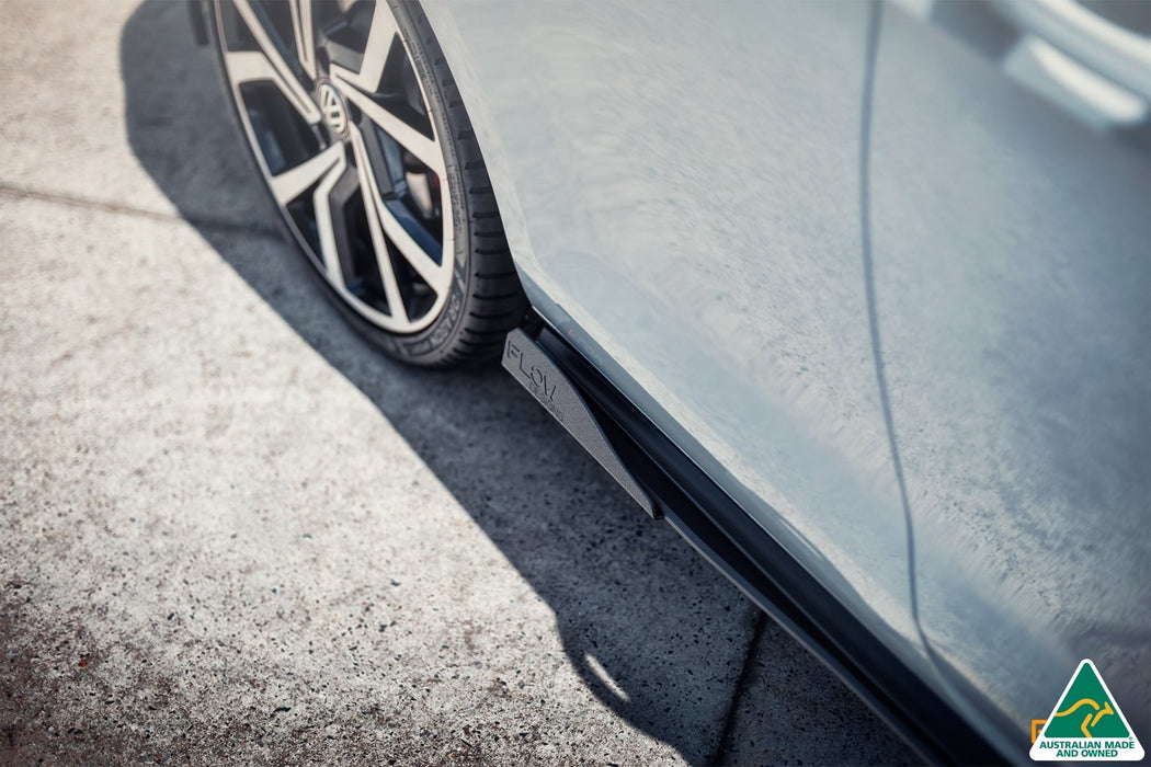 MK7.5 Golf GTI Side Skirt Splitter Winglets (Pair)-Flow Designs