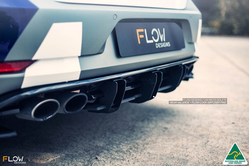 MK7.5 Golf R Flow-Lock Rear Diffuser(Clearance-old design-no finish selection)-Flow Designs