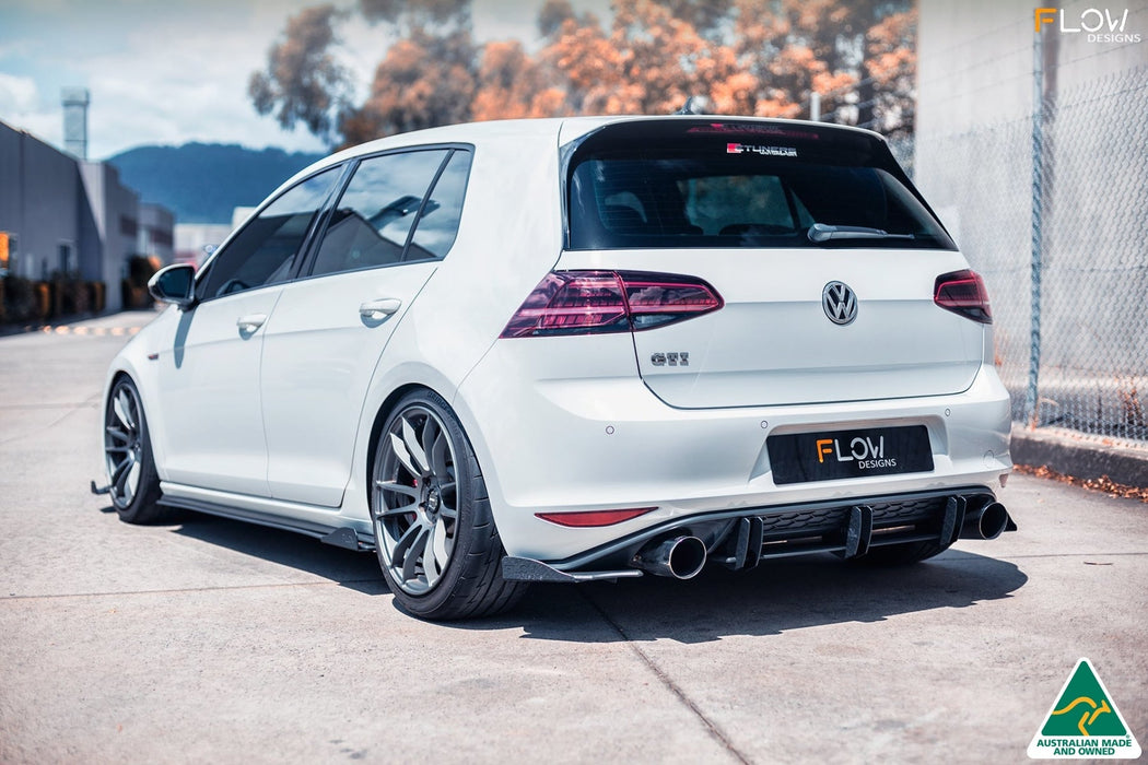 MK7 Golf GTI Side Skirt Splitter Winglets (Pair)-Flow Designs