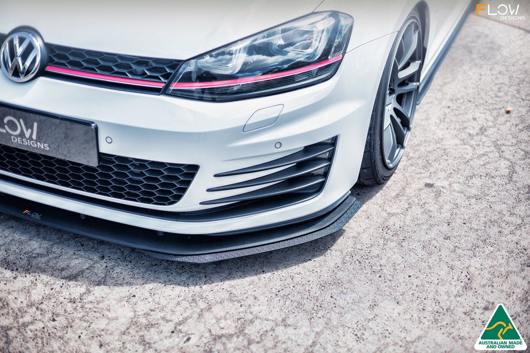 MK7 Golf GTI Front Lip Splitter Extensions (Pair)-Flow Designs