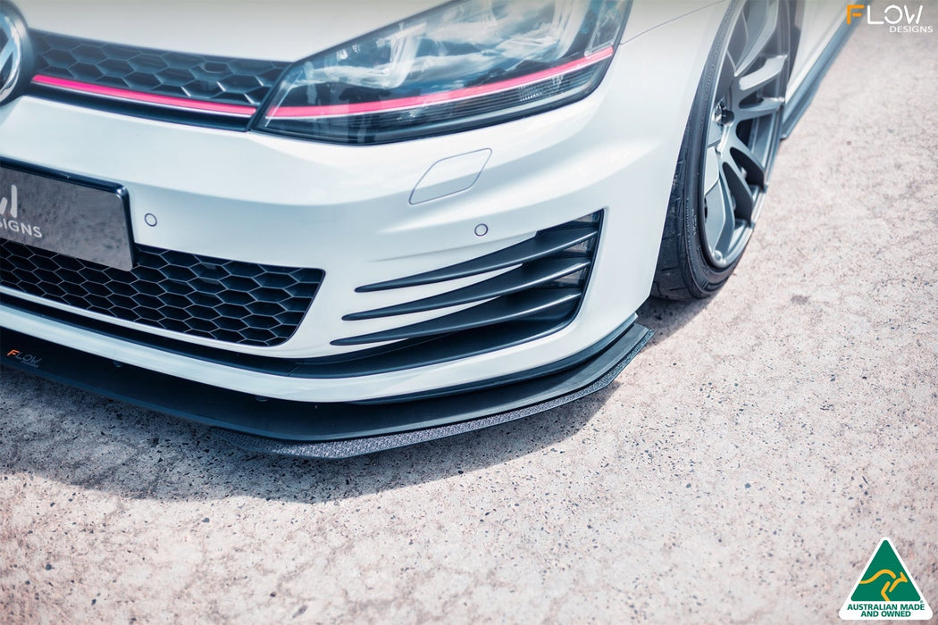 MK7 Golf GTI Front Lip Splitter & Bumper Reinforcement Bracket-Flow Designs