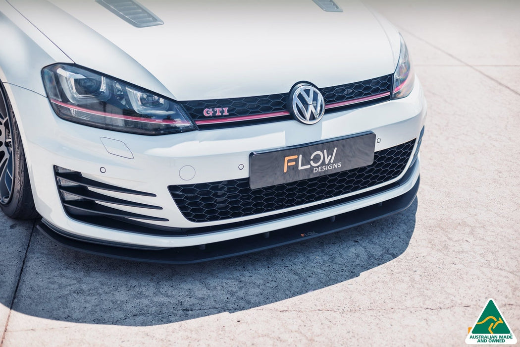 MK7 Golf GTI Front Lip Splitter Extensions (Pair)-Flow Designs