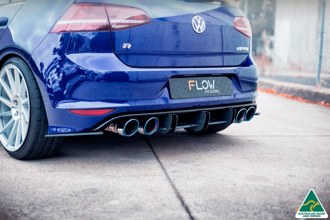 MK7 Golf R Flow-Lock Rear Diffuser(Clearance-old design-no finish selection)-Flow Designs