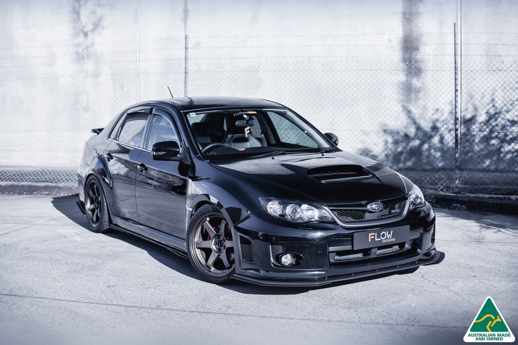 Impreza WRX / STI G3 Sedan FL Front Lip Splitter Extensions (Pair)-Flow Designs