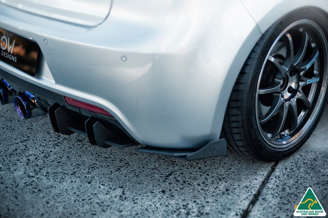 MK6 Golf R Rear Spats V3 (Pair)(Clearance-old design-no finish selection)-Flow Designs