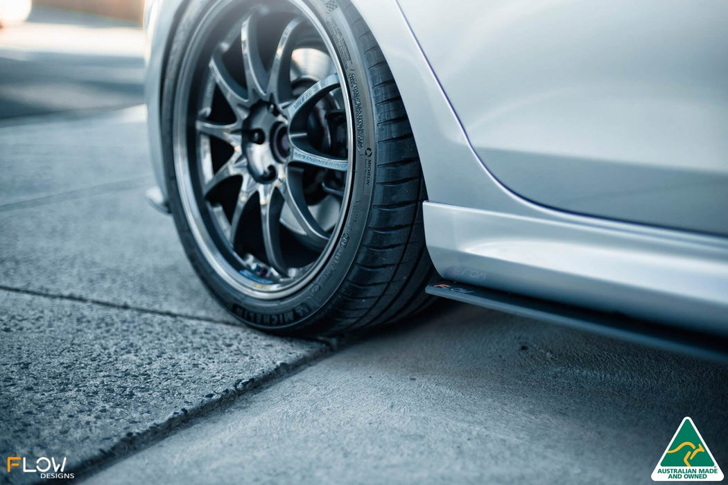 MK6 Golf R Side Skirt Splitters V3 (Pair)(Clearance-old design-no finish selection)-Flow Designs