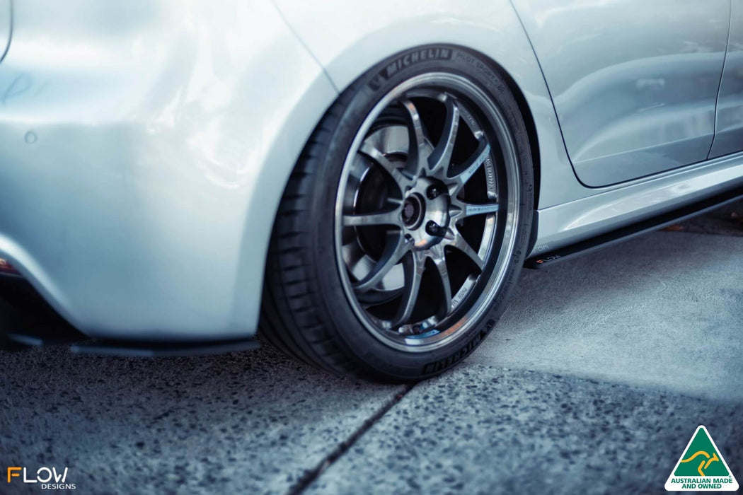 MK6 Golf R Side Skirt Splitters V3 (Pair)(Clearance-old design-no finish selection)-Flow Designs