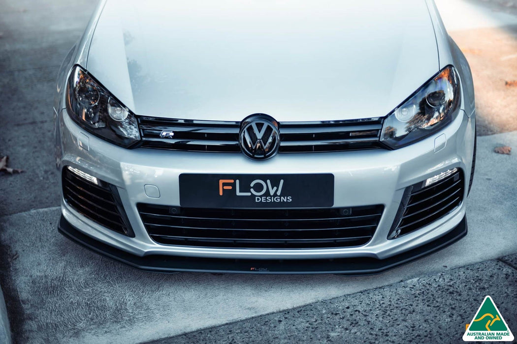 MK6 Golf R Front Lip Splitter Extensions (Pair)-Flow Designs
