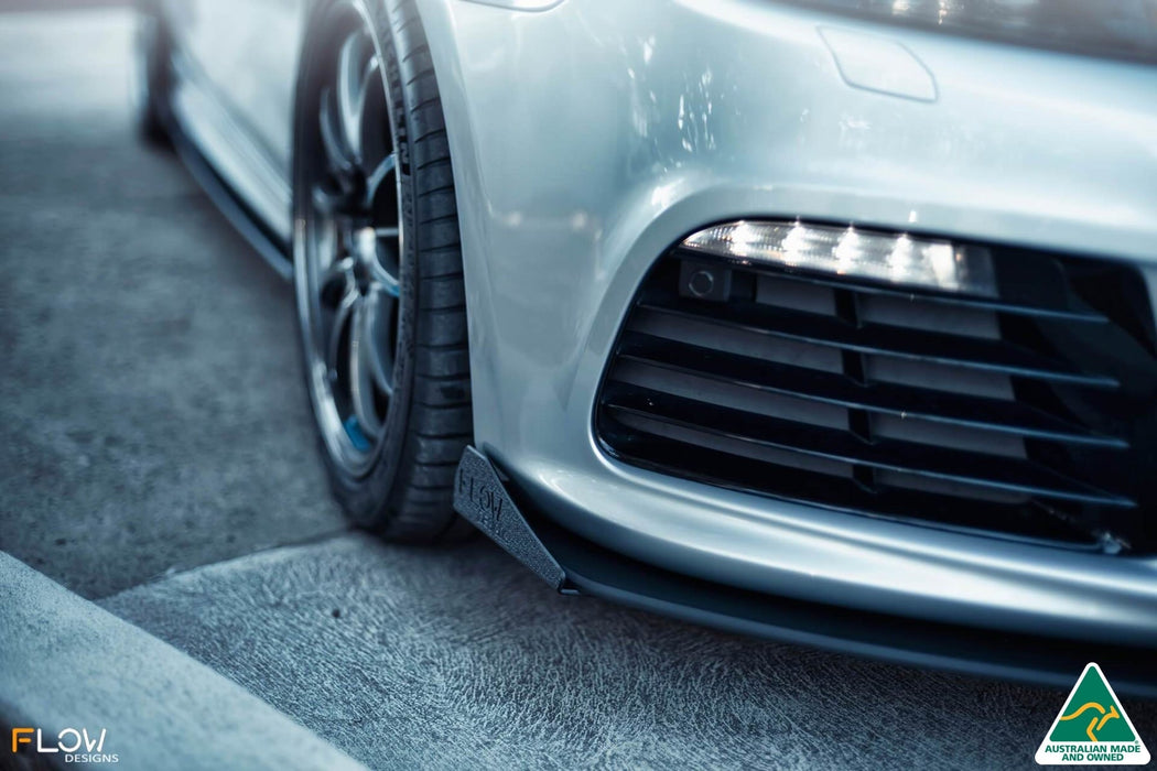 MK6 Golf R Front Lip Splitter Winglets (Pair)-Flow Designs
