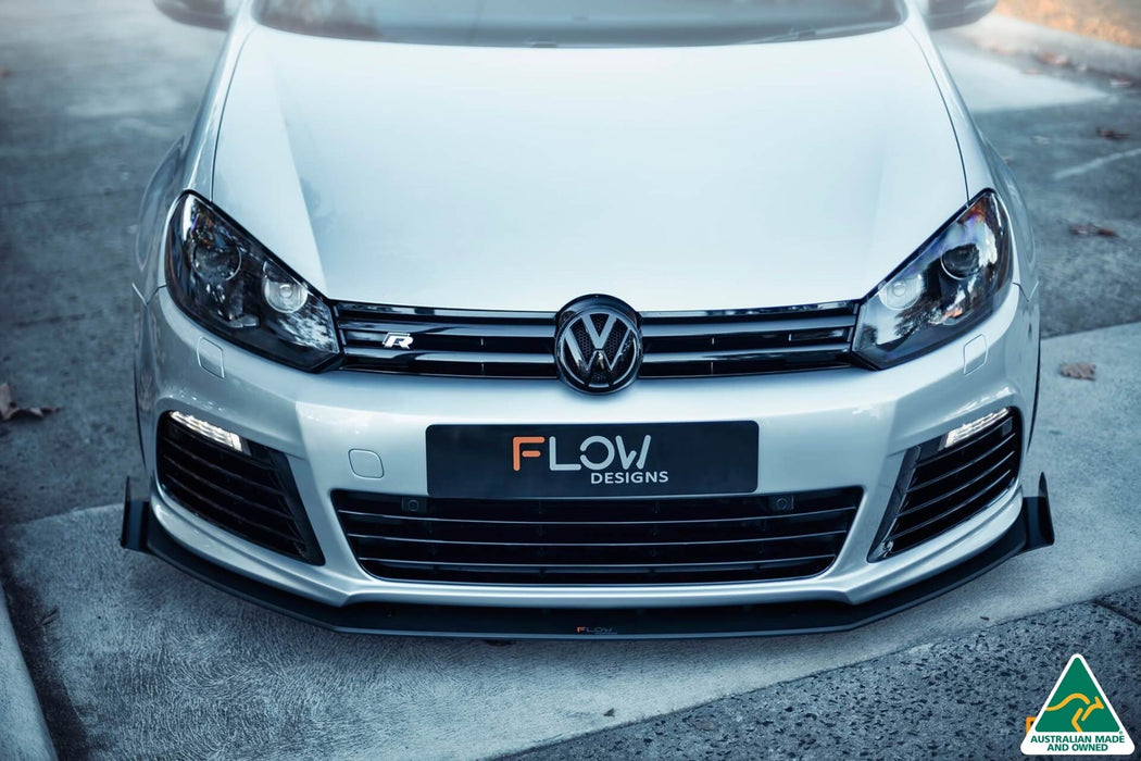 MK6 Golf R Front Lip Splitter Winglets (Pair)-Flow Designs