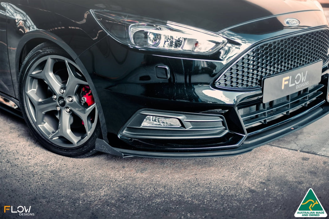 MK3.5 Focus ST (Facelift) Front Lip Splitter Winglets (Pair)-Flow Designs