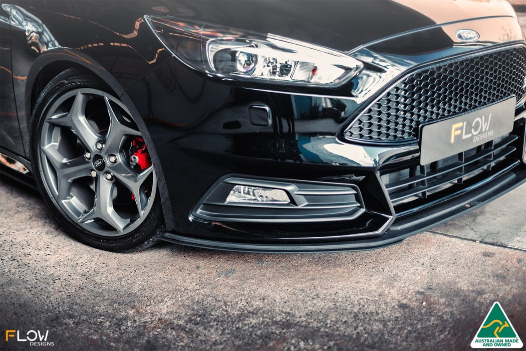 MK3.5 Focus ST (Facelift) Front Lip Splitter Extensions (Pair)-Flow Designs
