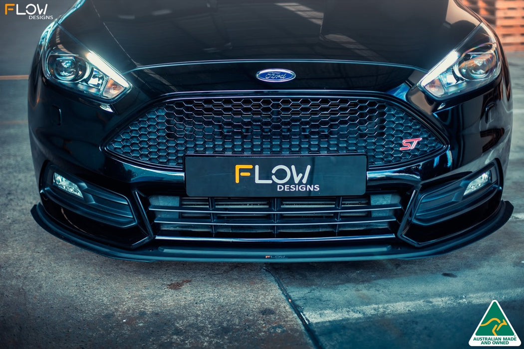 MK3.5 Focus ST (Facelift) Front Lip Splitter Extensions (Pair)-Flow Designs