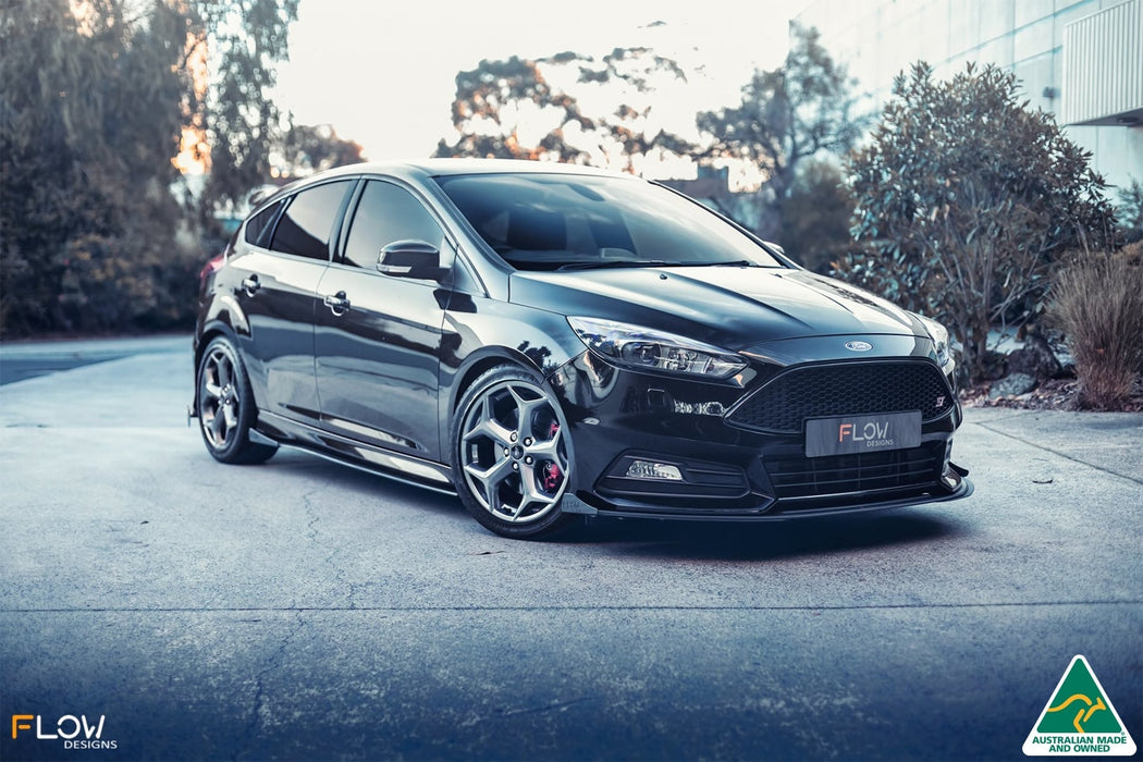 MK3.5 Focus ST (Facelift) Front Lip Splitter Winglets (Pair)-Flow Designs