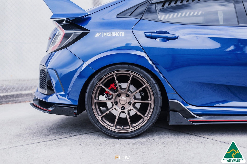 FK8 Civic Type R Side Skirt Splitter Winglets (Pair)-Flow Designs