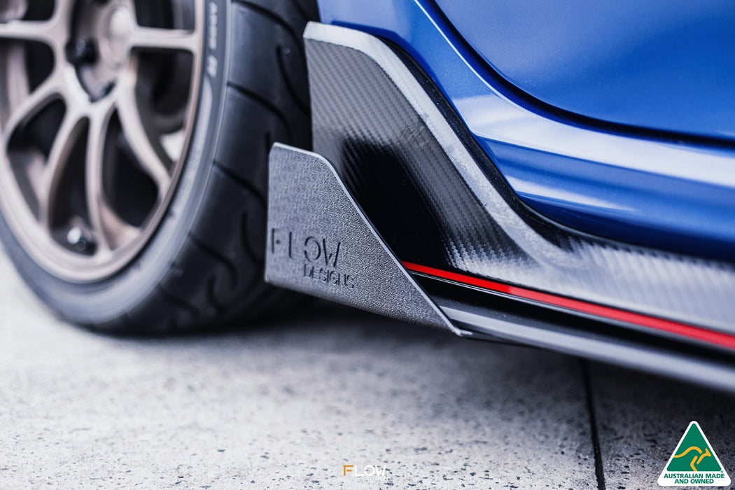 FK8 Civic Type R Side Skirt Splitter Winglets (Pair)-Flow Designs
