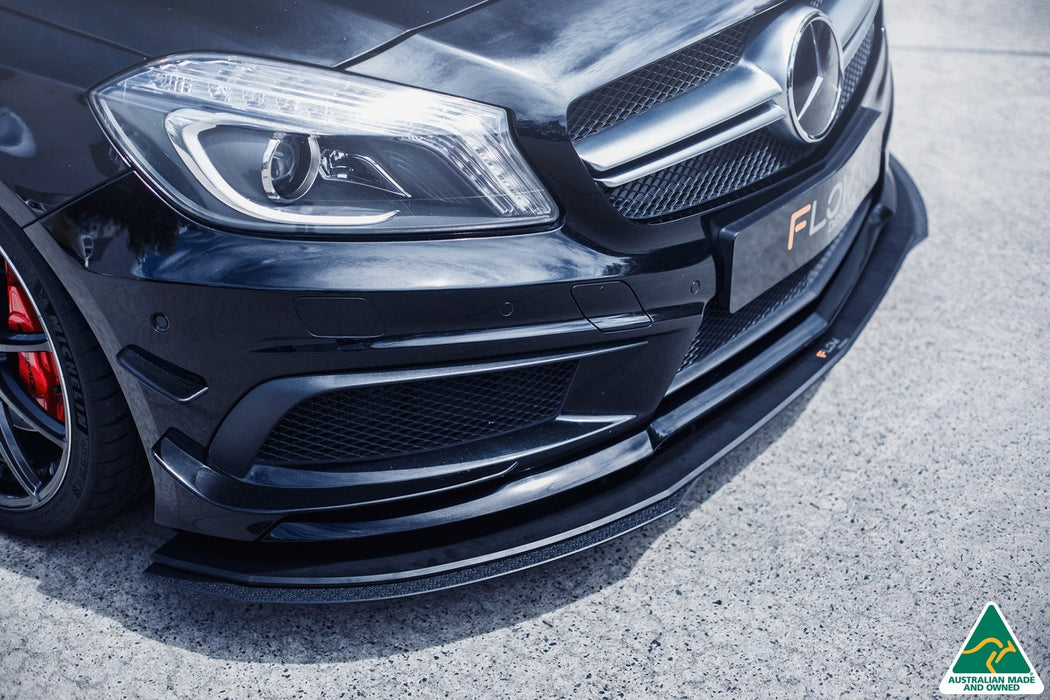 A45 AMG W176 (PFL) Front Lip Splitter-Flow Designs