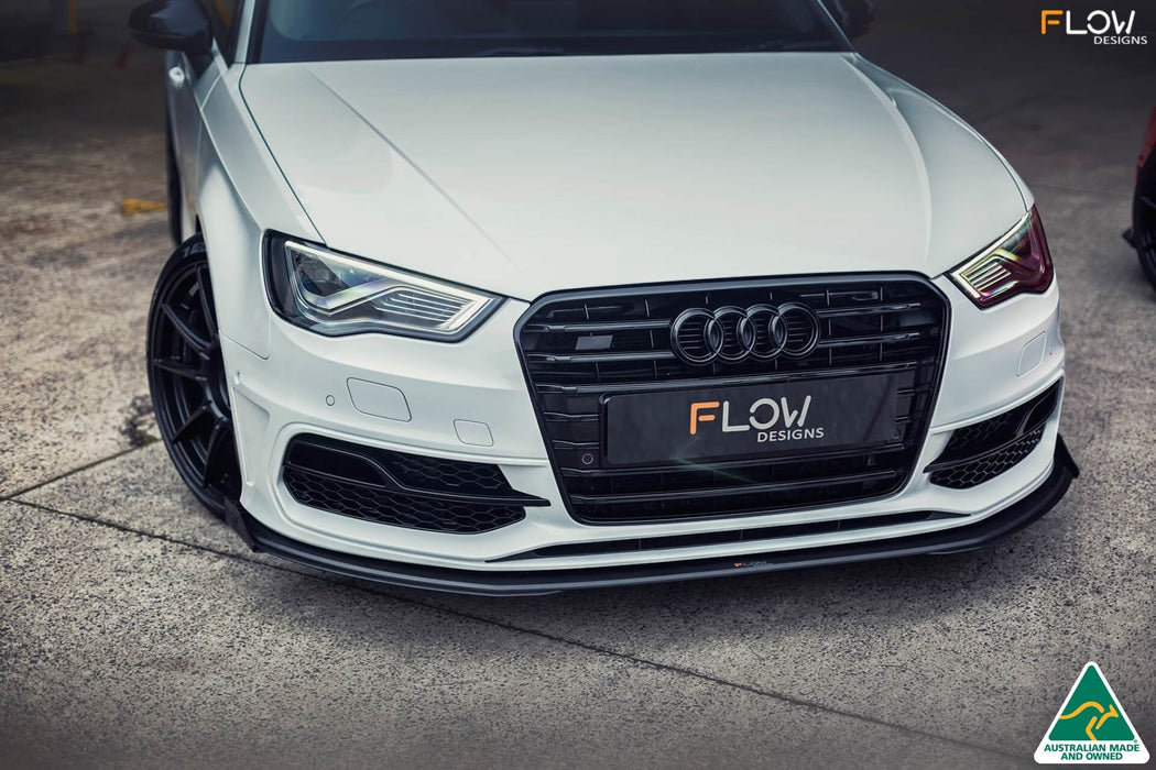 S3 8V Pre-Facelift Sportback Front Lip Splitter Winglets (Pair)-Flow Designs